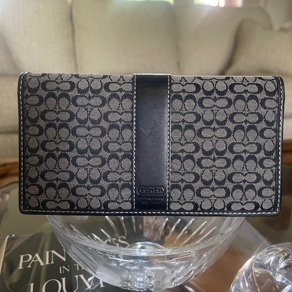 Vintage Coach checkbook cover